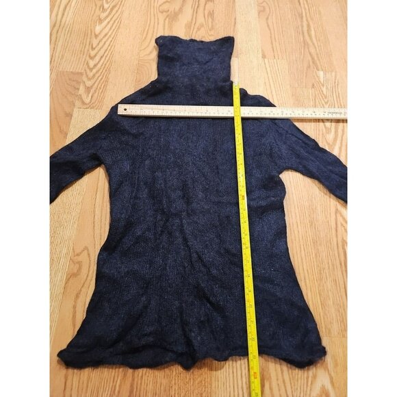 Banana Republic Women Medium Black Merino Wool Mohair Turtleneck Casual - Picture 3 of 4